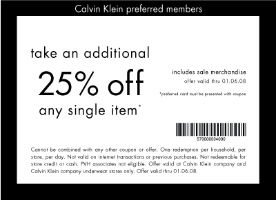 Calvin Klein « Printable Coupons and Coupon Codes